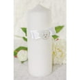 thumbnail image 3 of Rhinestone Pearlized Heart Rose Bouquet Wedding Unity Candle Set, 3 of 3