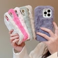 thumbnail image 2 of USLION-funda de piel de felpa cálida para teléfono, carcasa de protección para lente de cámara, para iPhone 14Plus, 14Pro, 14, 13, 12 Pro Max, 11, 11Pomax Fivean unisex, 2 of 2