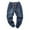 A-BU21099, variant on XIAOCHA Men's Washed Distressed Denim Jean Jogger Full Length Drawstring Pant Soft Casual Street Jeans