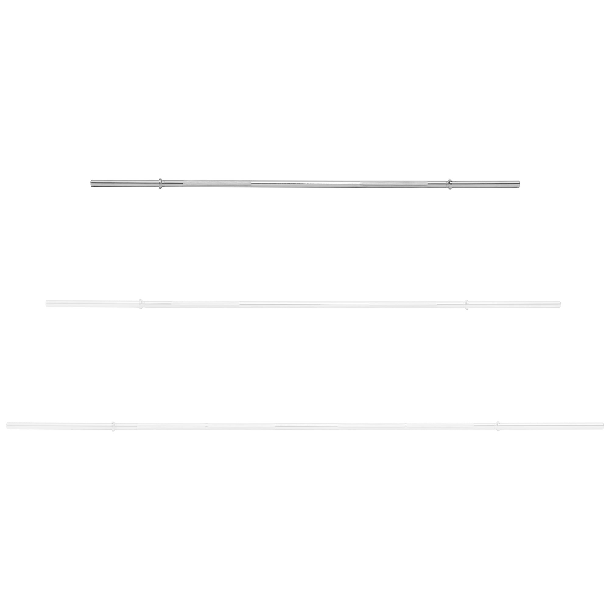 Philosophy Gym 1" Standard Weightlifting Barbell, 5 FT Straight Bar with Smooth Sleeves