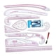 thumbnail image 1 of Juego de reglas métricas, regla para confeccionistas, regla de medida flexible, estilo para coser, juego de regla curva francesa para diseñadores, 11 piezas Sunnimix Regla de diseño de costura, 1 of 8