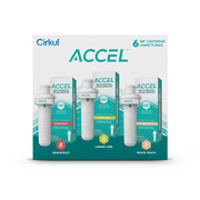 Cirkul Accel Flavor Cartridge Variety Pack, 6-Pack (2 Grapefruit, 2 Lemon Lime, 2 White Peach)