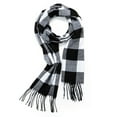 thumbnail image 5 of FUTATA Men's Women's Winter Warm Plaid Scarf, High Quality Scarf Shawl Wrap Fringe Edge, Soft Warm Scarf, 5 of 6