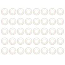 Uxcell Plastic Book Binding Discs 40 Pcs 1.1 inch Circle Discbound Expansion Discs Binder Ring White