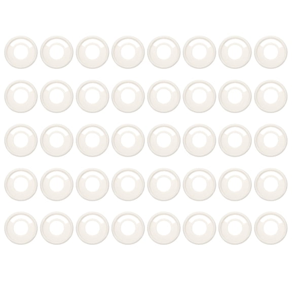 Uxcell Plastic Book Binding Discs 40 Pcs 1.1 inch Circle Discbound Expansion Discs Binder Ring White