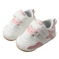 thumbnail image 3 of Siilsaa Newborn Shoes Toddler Baby Walkers Elastic Shoes Socks Indoor Animals Casual Baby Shoes Pink,12-18 Months, 3 of 5
