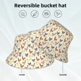thumbnail image 2 of Sikiie Funny Chicken Reflective Double-Sided Bucket Hat, Sun Hat, for Gardening, Beaching, Camping, Hiking, Fishing, 2 of 6