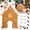 Yellow, variant on Christmas Party Game Gingerbread House Mini Golf Game Set with Candy Cane Sticks & Soft Balls Holiday Indoor Activity for Family Gathering
