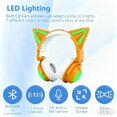 thumbnail image 3 of Auriculares Bluetooth con orejas de gato plegables y LED E-Greetshopping, 3 of 9