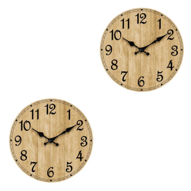 Guardoinrt Hanging Wall Clock Durable Construction For Long-lasting Easy To Read Decorative Wall Clock As Shown type 4 2Set