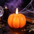 thumbnail image 6 of Pumpkin LED Candle Lights – Flameless Flickering Warm Glow, Battery Operated Halloween Night Light Decor for Table Mantel Shelf, 6 of 6