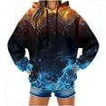 thumbnail image 2 of WJHWSX Hoodies for Women,Womens Hoodies,Breathable,Soft,Polyester,Spandex,Light Blue,XL, 2 of 9