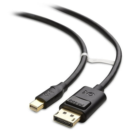 Cable Matters Mini DisplayPort to DisplayPort Cable (Mini DP to DP) in Black 6 Feet, Thunderbolt 2 Port Compatible