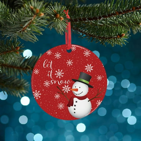 

loopsun 6PC Christmas Funny Decoration Christmas Pattern Pendant Christmas Tree Ornaments