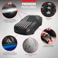 thumbnail image 5 of Motor Trend Black USA Flag Waterproof Car Cover - All Weather Outdoor Protection, UV Resistant, Windproof, Scratchproof - Semi-Universal Fit Sedan Full Car Cover for Sun Rain Snow (171"- 190" Length), 5 of 8
