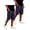 Dark Blue, variant on Cargo Shorts for Men Relaxed fit Bermuda Workout Shorts Casual Comfort Chino Work Shorts Multi Pockets Green L