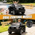 thumbnail image 3 of COCLUB RAM 2500 12V Electric Car for Kids, Ride on Toys W/Remote Control, Truck Bed Storage, Bluetooth, Music, Gift Pickup For Kids Aged 3-5, Black, 3 of 8