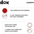 thumbnail image 2 of DDOXX Nylon Dog Leash 3way Adjustable 66 ft for Dogs Large Small Double Dog, 2 of 6