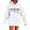 White, variant on Arlun Yes I'm Cold Hoodies for Women Always Cold Funny Letter Graphic Hooded Sweatshirts Cute Preppy Long Sleeve Drop Shoulder Loose Fit Drawstring Pullover Tops with Pocket White XL