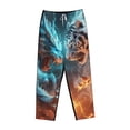 thumbnail image 4 of Daiia Blue Dragon And White Tiger Women's Sleep Pant with Pockets and Drawstring,Pajama Pants-Small, 4 of 9