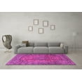 thumbnail image 3 of Ahgly Company Indoor Square Persian Pink Traditional Area Rugs, 5' Square, 3 of 4
