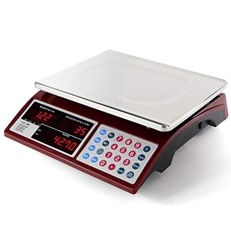 BROMECH 66lb Digital Computing Scale - IPX7 Waterproof, Rechargeable, Dual Display For Farmers Market 2 thumbnail image