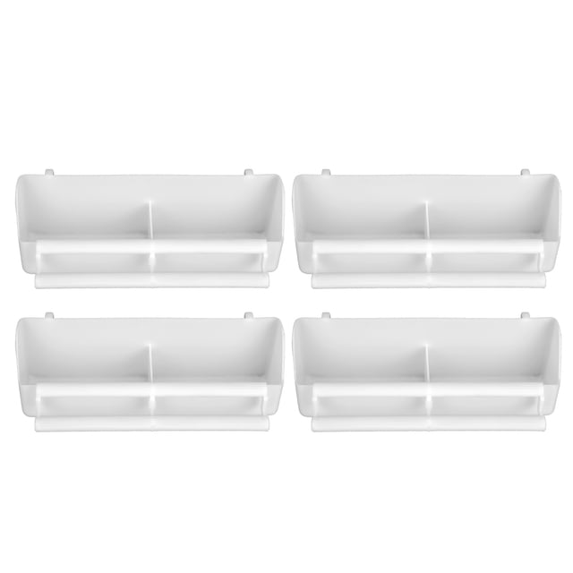 Accesorios de Jaula, comedero para pájaros de 4 pcs, 2 en 1 para loros palomas otras aves