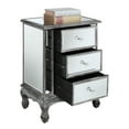 thumbnail image 3 of Convenience Concepts Gold Coast Vineyard 3-Drawer Mirrored End Table, 3 of 3