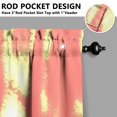 thumbnail image 3 of Vintage Watercolor Pink Oil Painting Tier Cafe Curtains for Bathroom Living RV Rod Pocket Window Drapes 36 Inch 2 Panels Set 28"x36" 2 Panels Window Treatment Tiers, 3 of 4