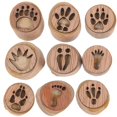thumbnail image 3 of 1 Set of Garden Wooden Stamps DIY Cards Making Footprint Stamps Footprint Stamps, 3 of 3