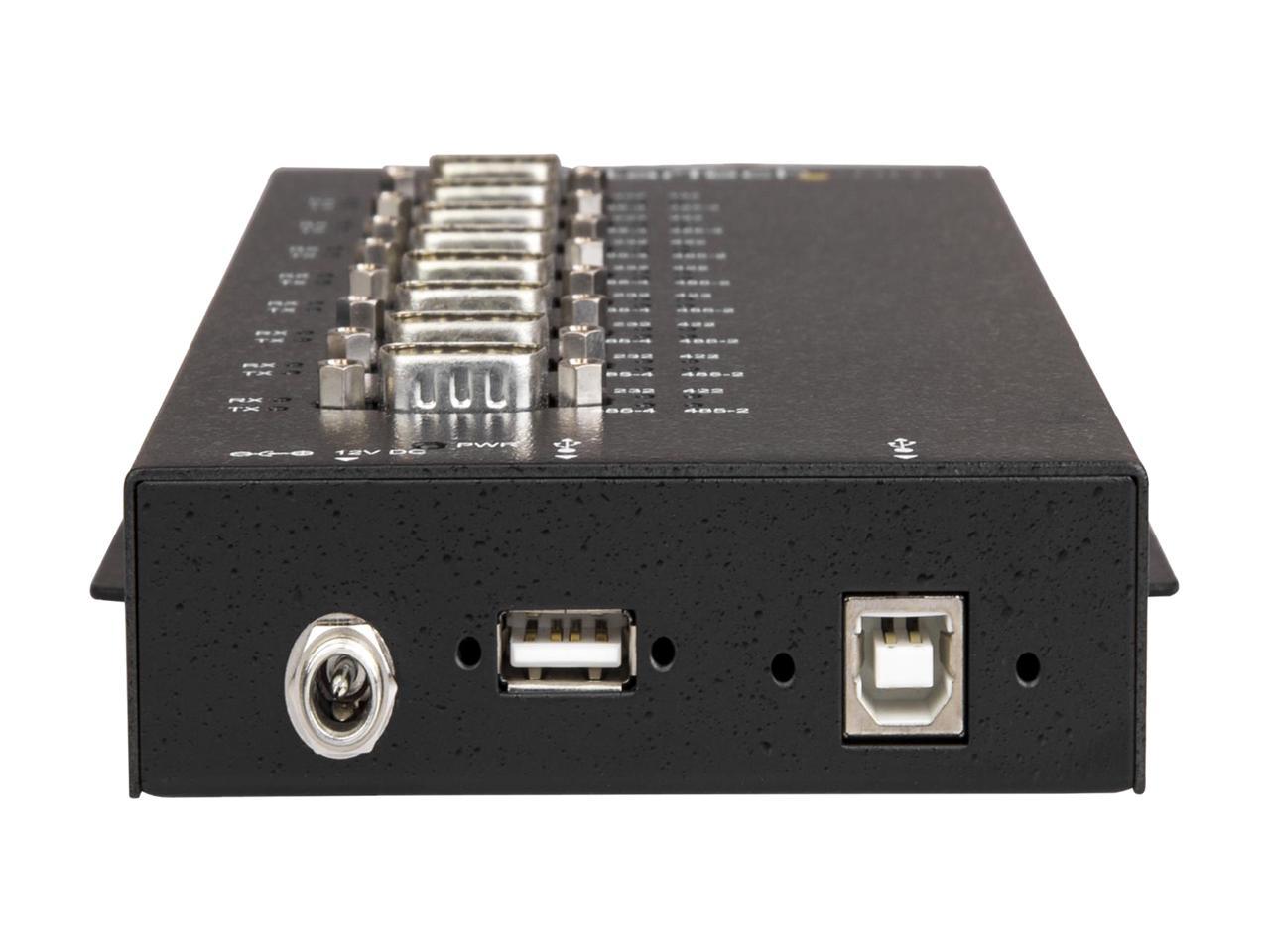 StarTech ICUSB234858I USB to RS-232/422/485 Serial Adapter - 8 Port - Industrial - 15 kV ESD Protection - USB to Serial Adapter - USB to Serial Hub - image 4 of 5