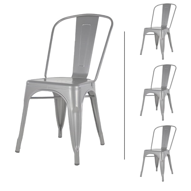 Mundo In Silla Gris Metalica Gante Diseño Industrial para Jardin Mundo In Industrial
