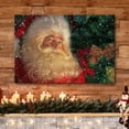 thumbnail image 3 of wall26 Canvas Print Wall Art Snowing Christmas Tree Santa Claus Celebrations &amp; Holidays Decorative Illustrations Modern Art Scenic Colorful Multicolor Warm for Living Room, Bedroom, Office - 32&q, 3 of 5