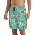 thumbnail image 2 of Kdxio Mushrooms Pattern Mens Casual Shorts - Drawstring Summer Beach Sports Shorts for Men, 2 of 9