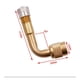 thumbnail image 2 of Paquete de 3 extensores de vástago de válvula de metal de 45 grados, 90 grados, 135 grados, extensiones de vástago de válvula universales, latón puro, 2 of 5