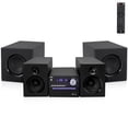 thumbnail image 1 of Pyle P.M.P.O Sistema estéreo CD/DVD, 5 piezas BT Streaming inalámbrico 6 ohmios Caja de altavoz de madera bidireccional y subwoofer, amplificador digital IC con MP3, USB, radio FM, altavoz Bass Reflex, 1 of 5