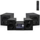 thumbnail image 1 of Pyle P.M.P.O Sistema estéreo CD/DVD, 5 piezas BT Streaming inalámbrico 6 ohmios Caja de altavoz de madera bidireccional y subwoofer, amplificador digital IC con MP3, USB, radio FM, altavoz Bass Reflex, 1 of 5