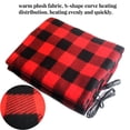 thumbnail image 4 of Coche portátil con calentamiento de 12V plegable 12V12V Plegable Coche Manta Calefacción Tiro caliente Energía Ahorro Vehículo Interior Seguridad Alfombra Niñas Mujer Regalo Camping Trip Red sidaley VI001631-02B, 4 of 6