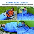 thumbnail image 7 of Sleeping Bag 3 Seasons Warm & Cool Weather, Waterproof Indoor & Outdoor for Kids, Teens & Adults for Hiking and Camping, Blue, 7 of 7