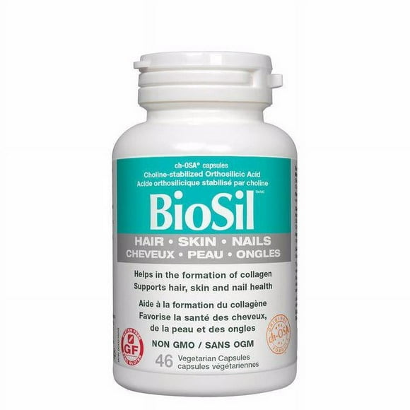 Biosil - BioSilCholine-Stabilized Orthosilicic Acid Hair Skin Nails, 46 Capsules
