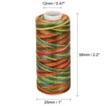 thumbnail image 3 of Unique Bargains 55 Yards 150D/1mm Leather Sewing Polyester Waxed Thread (Colorful, 2 Pack), 3 of 6