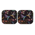 thumbnail image 7 of Daiia Humming Bird And Tropical Flowers Embroidery 2PCS Car Windshield Sun Shade, Foldable Sun Shield for Car Front Window, Auto Sun Blocker Visor Protector Universal for Truck SUV Pickup-Small, 7 of 7