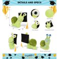 thumbnail image 2 of DolliBu Green Snail Graduation Plush Toy - Super Soft Plush Graduation Stuffed Animal Dress Up with Gown & Cap with Tassel Outfit - Congratulatory Graduation Gift - 7 Inches, 2 of 6