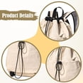 thumbnail image 3 of Drawstring Backpack for Tennis Rackets, Large Beige, 3 of 11