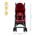 thumbnail image 5 of Carriola de bastón Trendy Kids Cross Reclinable Roja Trendy Kids, 5 of 5