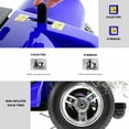 thumbnail image 4 of Morrean 4 Wheels Mobility Scooter, Electric Powered Wheelchair Device for Travel, Best Gift for Elderly, Blue, 4 of 14