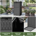 thumbnail image 5 of Uforic 31 Gallon Large Outdoor Trash Bin, Waterproof Resin Garbage Can with Lid & Drip Tray, Waste Container,for Porch, Backyard, Black, 5 of 9