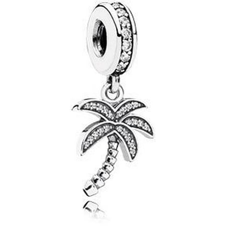 - Sparkling Palm Tree pendant Charm - 791540CZ