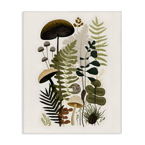 Stupell Industries Eclectic Mixed Earthy Botanicals Canvas Art, 16 x 20, by Petals Prints Design