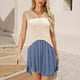 thumbnail image 1 of Puntoco Vestido Suelto Con Cuello Redondo Y Bloques De Color Para Mujer, Falda Tejida A La Moda Europea Y Americana, Azul Xl,Regalos Para Mujer Joven, 1 of 9